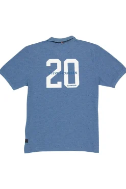 Polo Homme Steve Mcqueen Pom02-102 Bleu Injecte