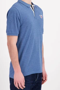Polo Homme Steve Mcqueen Pom02-102 Bleu Injecte