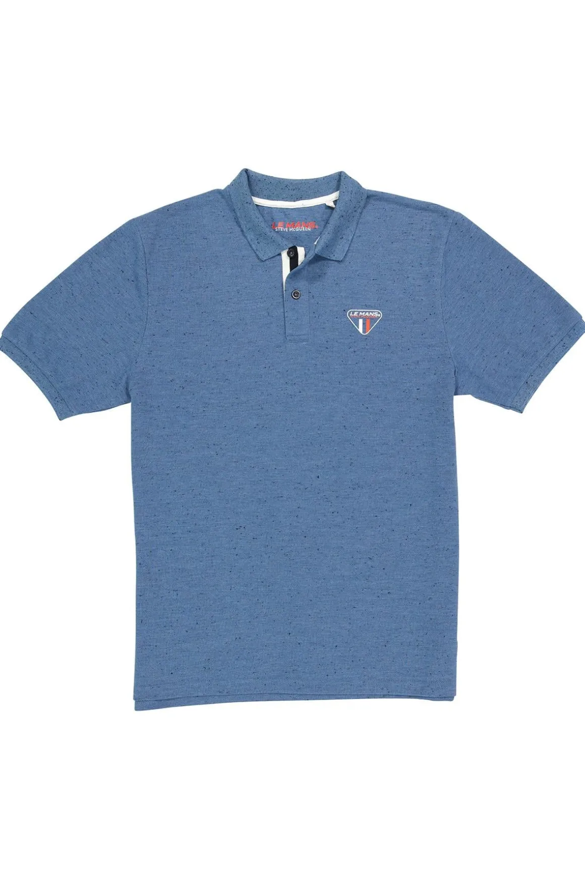 Polo Homme Steve Mcqueen Pom02-102 Bleu Injecte