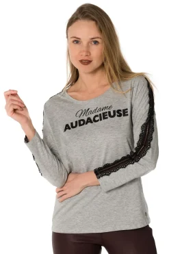 Pull/Sweatshirt Femme Kaporal Buro Medium Grey Mel