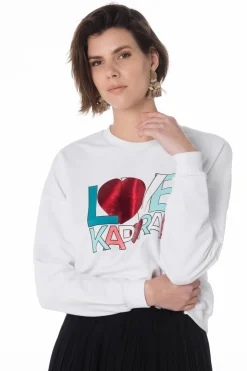 Pull/Sweatshirt Femme Kaporal Brant White