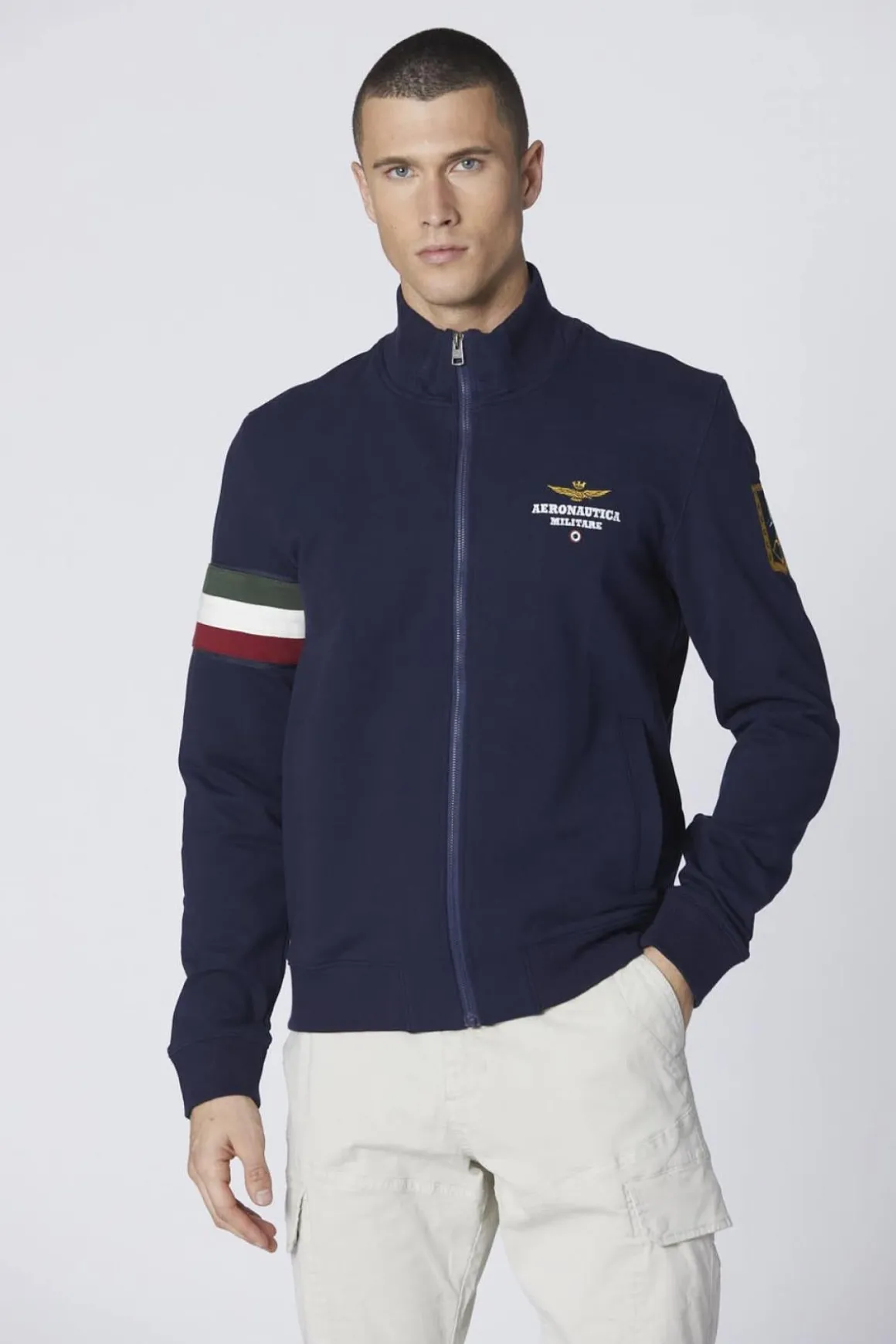 Pull/Sweatshirt Homme Aeronautica Militare Fe1871F439 08380 Dark Blu