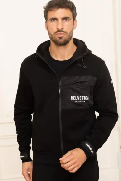 Pull/Sweatshirt Homme Helvetica Mountain Pioneers Manday Black
