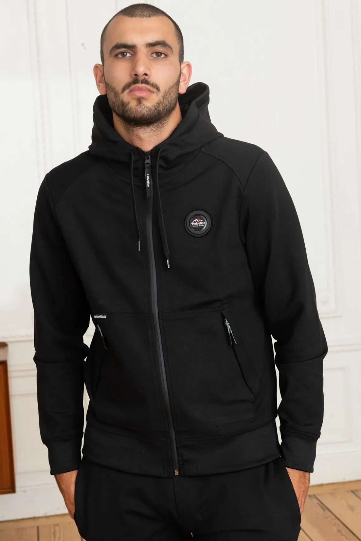 Pull/Sweatshirt Homme Helvetica Mountain Pioneers Worthon Black