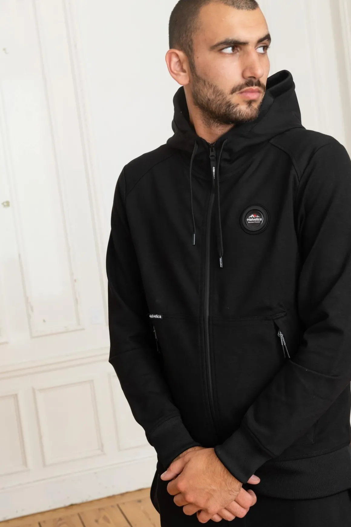 Pull/Sweatshirt Homme Helvetica Mountain Pioneers Worthon Black
