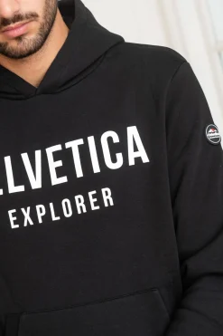 Pull/Sweatshirt Homme Helvetica Mountain Pioneers Laun Black