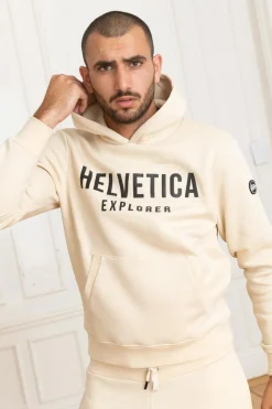 Pull/Sweatshirt Homme Helvetica Mountain Pioneers Laun Cream
