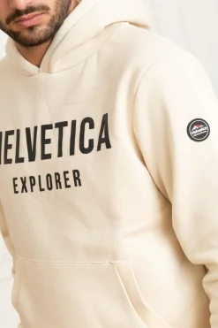 Pull/Sweatshirt Homme Helvetica Mountain Pioneers Laun Cream