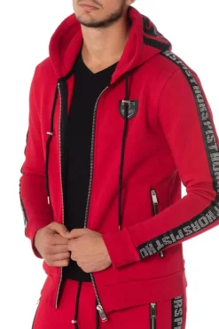 Pull/Sweatshirt Homme Horspist Snap Red