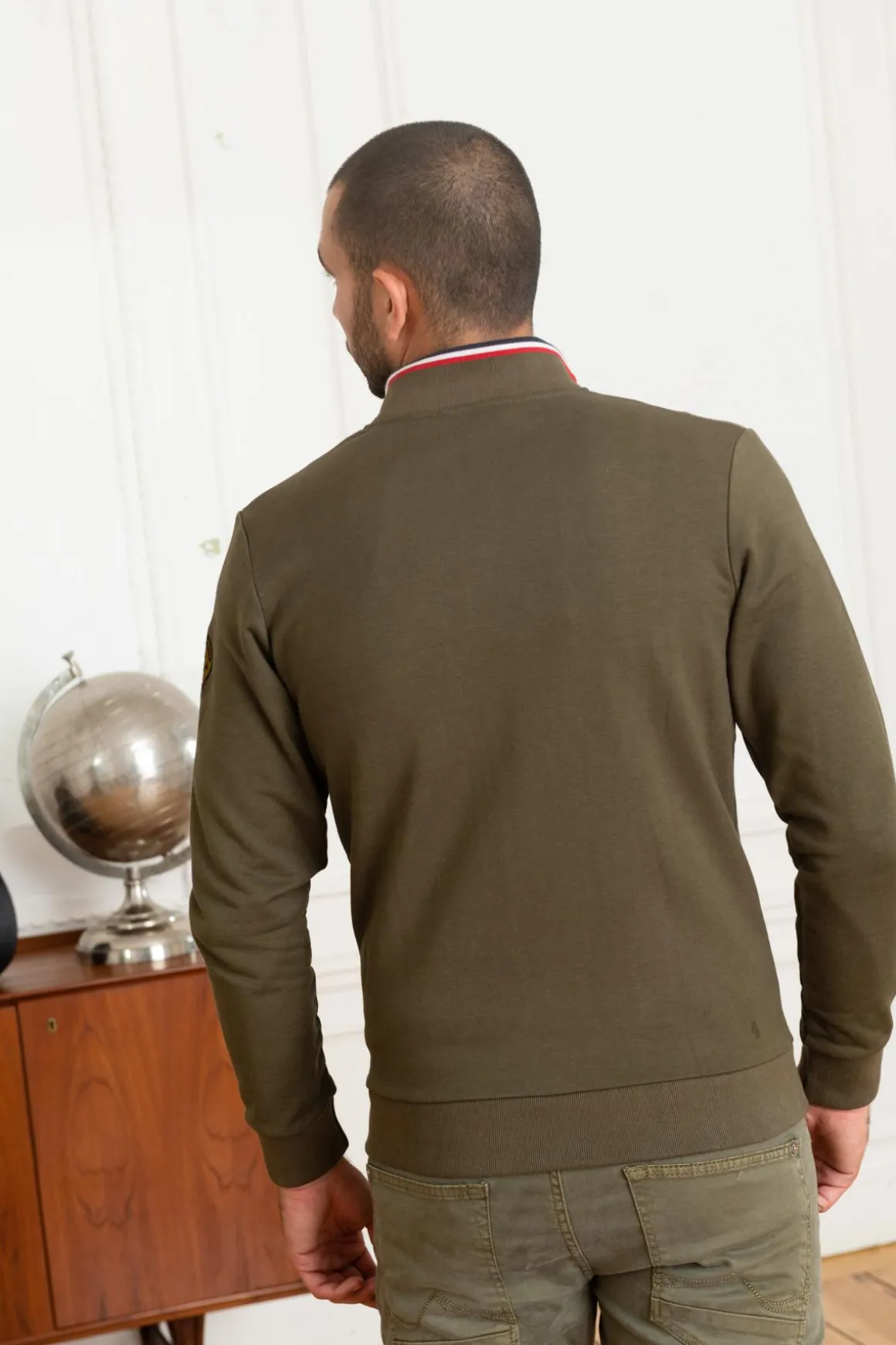 Pull/Sweatshirt Homme Patrouille De France Active French Khaki