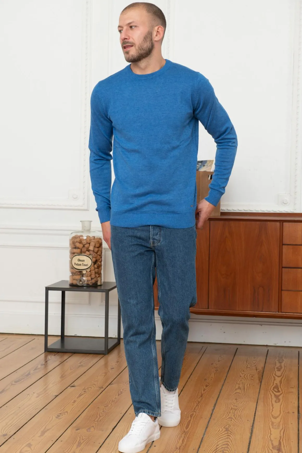 Pull/Sweatshirt Homme Petrol Industries Kwr201 5151 Estate Blue