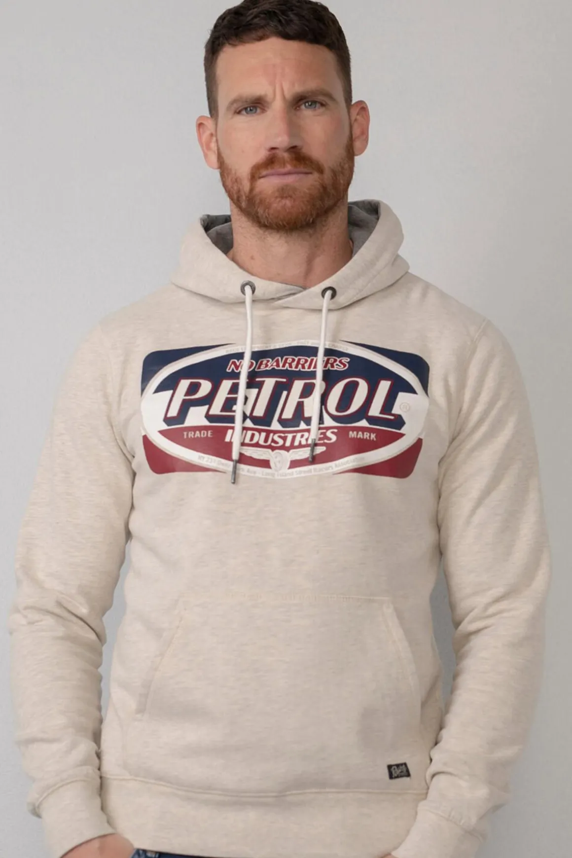 Pull/Sweatshirt Homme Petrol Industries Swh300 0009 Antique White Melee
