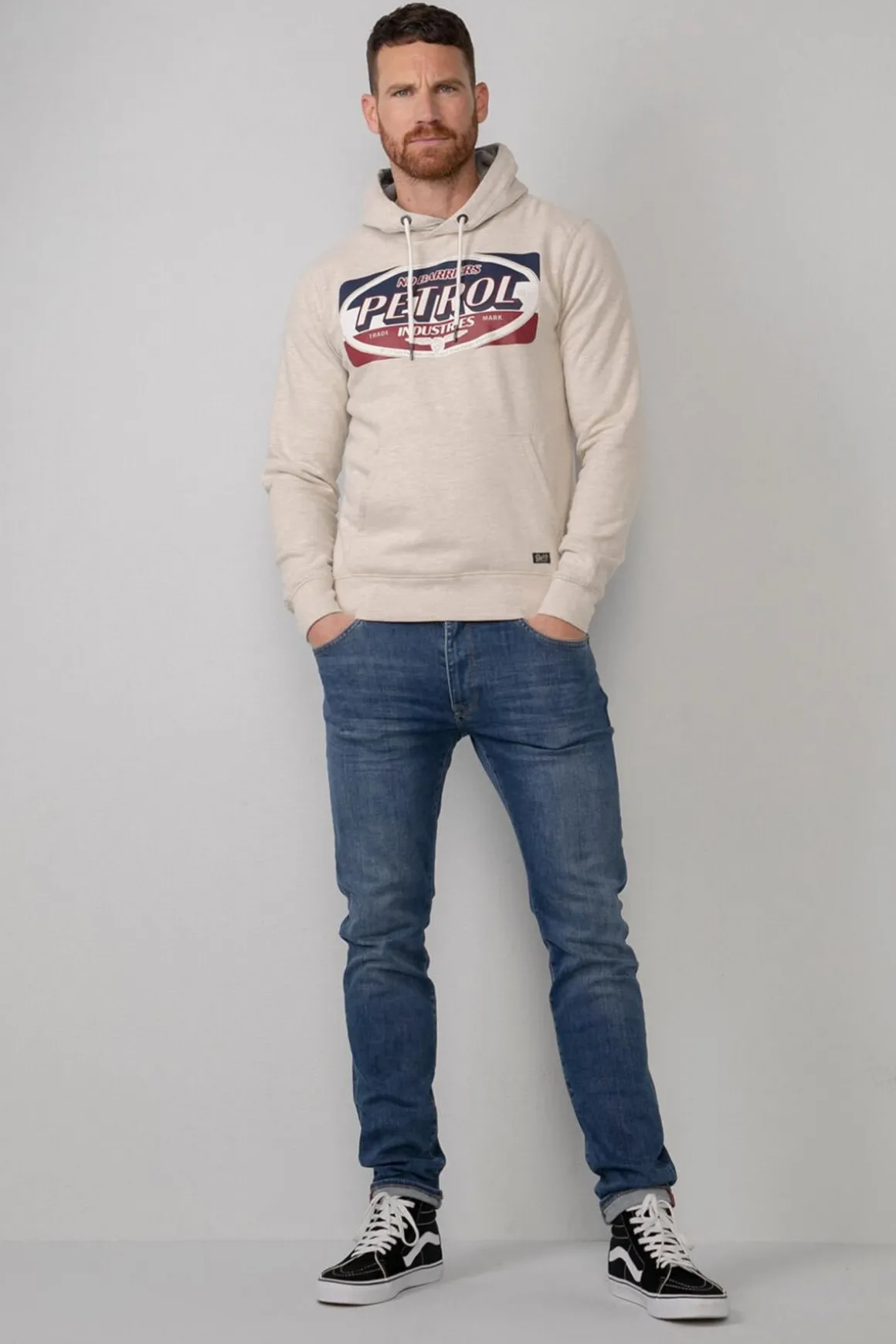 Pull/Sweatshirt Homme Petrol Industries Swh300 0009 Antique White Melee