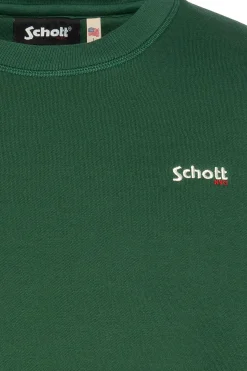 Pull/Sweatshirt Homme Schott Swcasual1 Green
