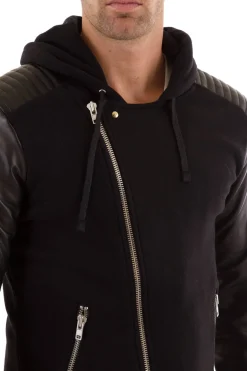 Pull/Sweatshirt Homme Seven Tees Poks 2 Cuir Black