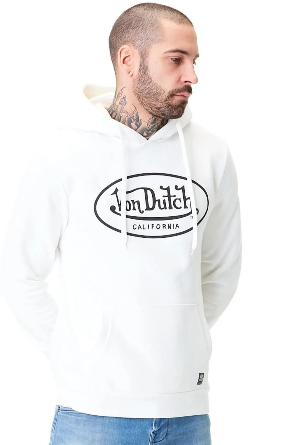 Pull/Sweatshirt Homme Von Dutch Sweat Brand Whi