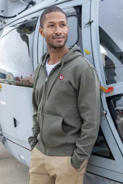 Pull/Sweatshirt Mixte Marine Nationale Dauphin Mn Khaki Green