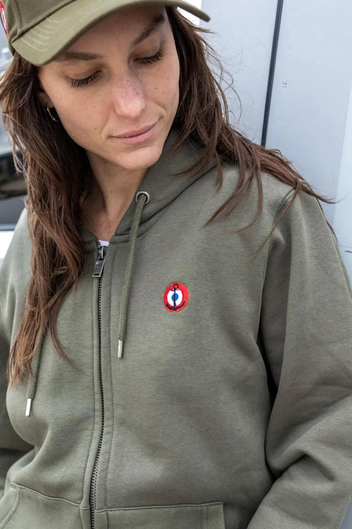 Pull/Sweatshirt Mixte Marine Nationale Dauphin Mn Khaki Green