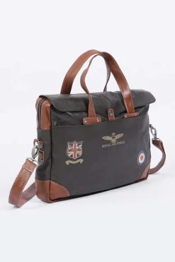 Sacs Homme Royal Air Force Crooks3 Dark Brown