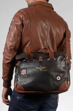 Sacs Homme Royal Air Force Crooks3 Dark Brown