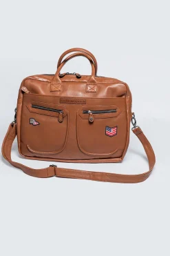 Sacs Homme Steve Mcqueen Terrance Messenger Tobacco