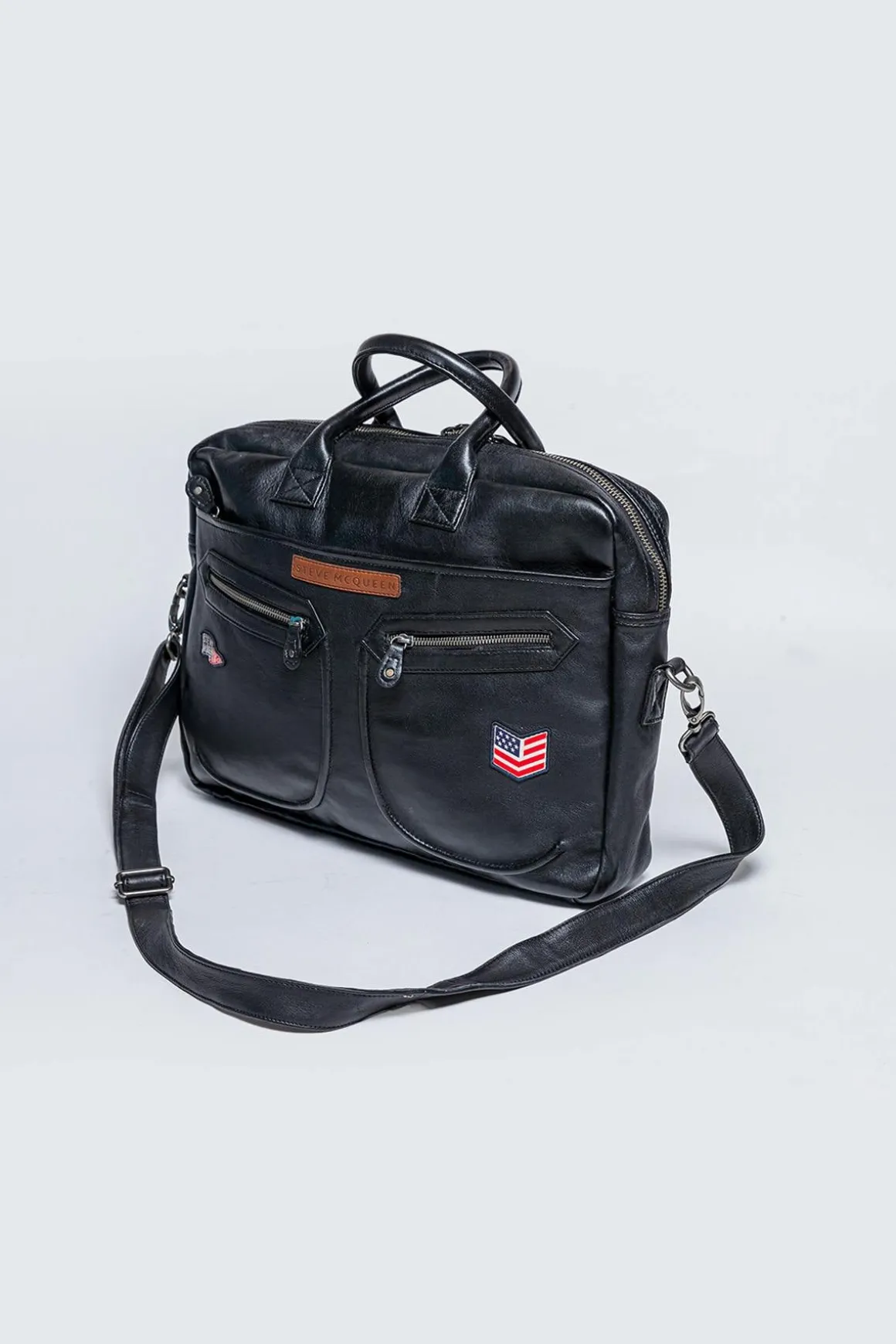 Sacs Homme Steve Mcqueen Terrance Messenger Black