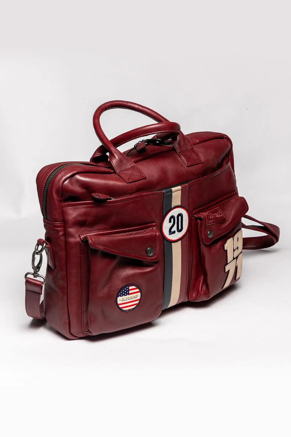 Sacs Homme Steve Mcqueen Wayne6 Messenger Dark Red