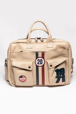 Sacs Homme Steve Mcqueen Wayne6 Messenger Ecru
