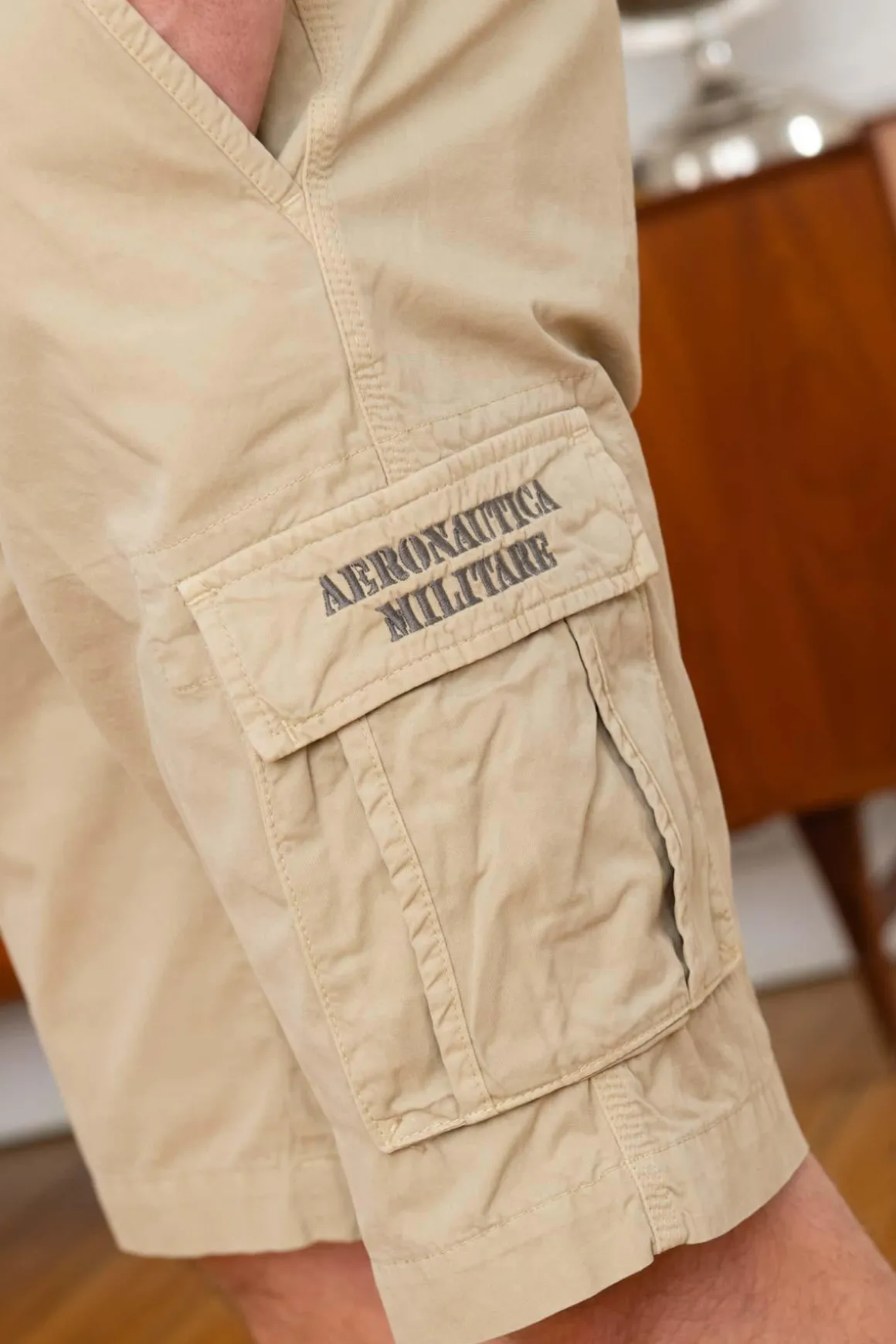 Short Homme Aeronautica Militare 231Be066Ct1122 57437 Sand