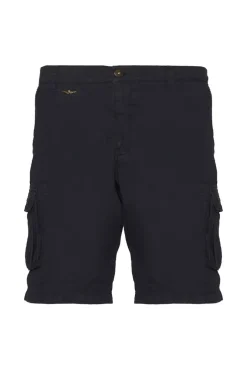 Short Homme Aeronautica Militare 231Be066Ct1122 08312 Blue Black