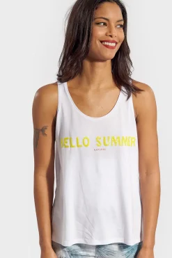 Tee Shirt Femme Kaporal Alem Opt White