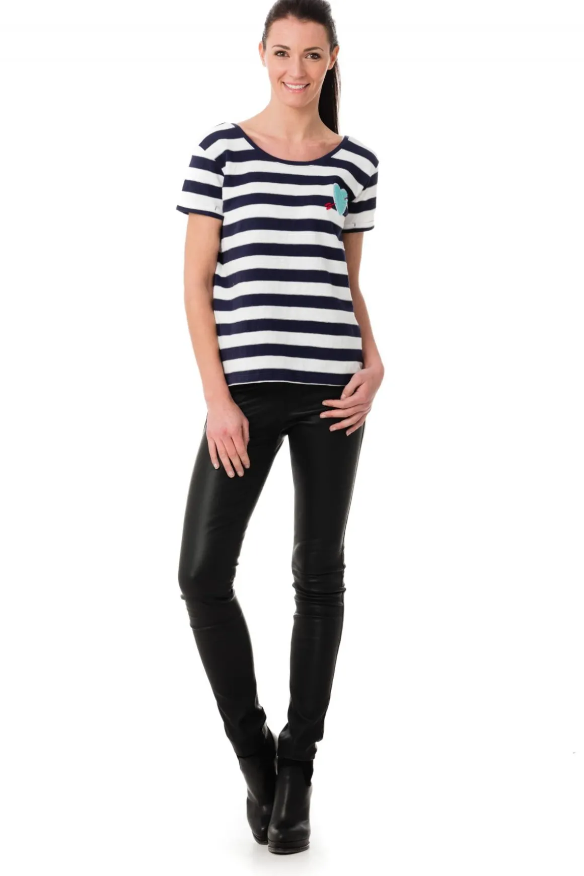 Tee Shirt Femme Kaporal Aloes Marine