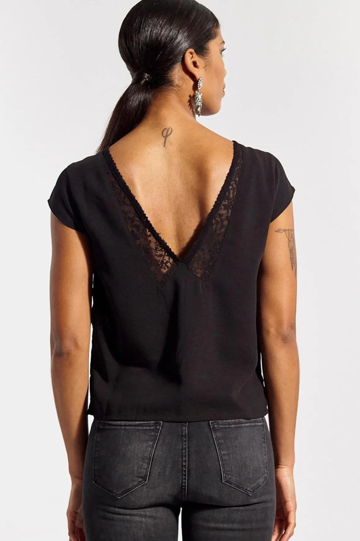 Tee Shirt Femme Kaporal Basile Black