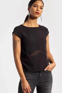 Tee Shirt Femme Kaporal Basile Black