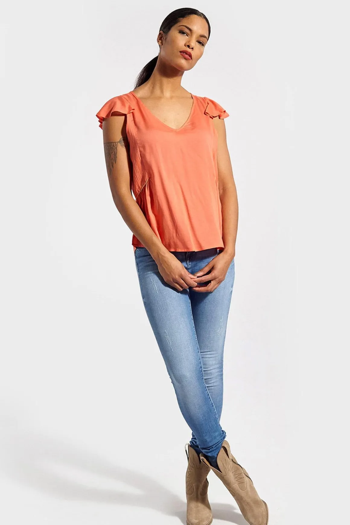 Tee Shirt Femme Kaporal Blue Corail