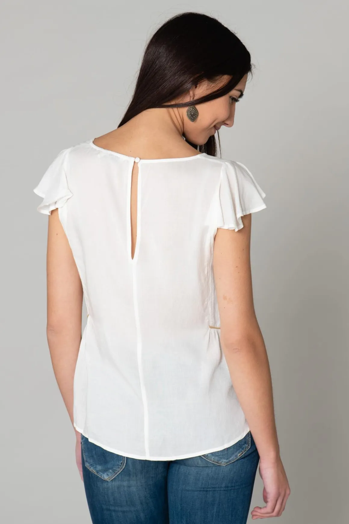 Tee Shirt Femme Kaporal Blue Off W