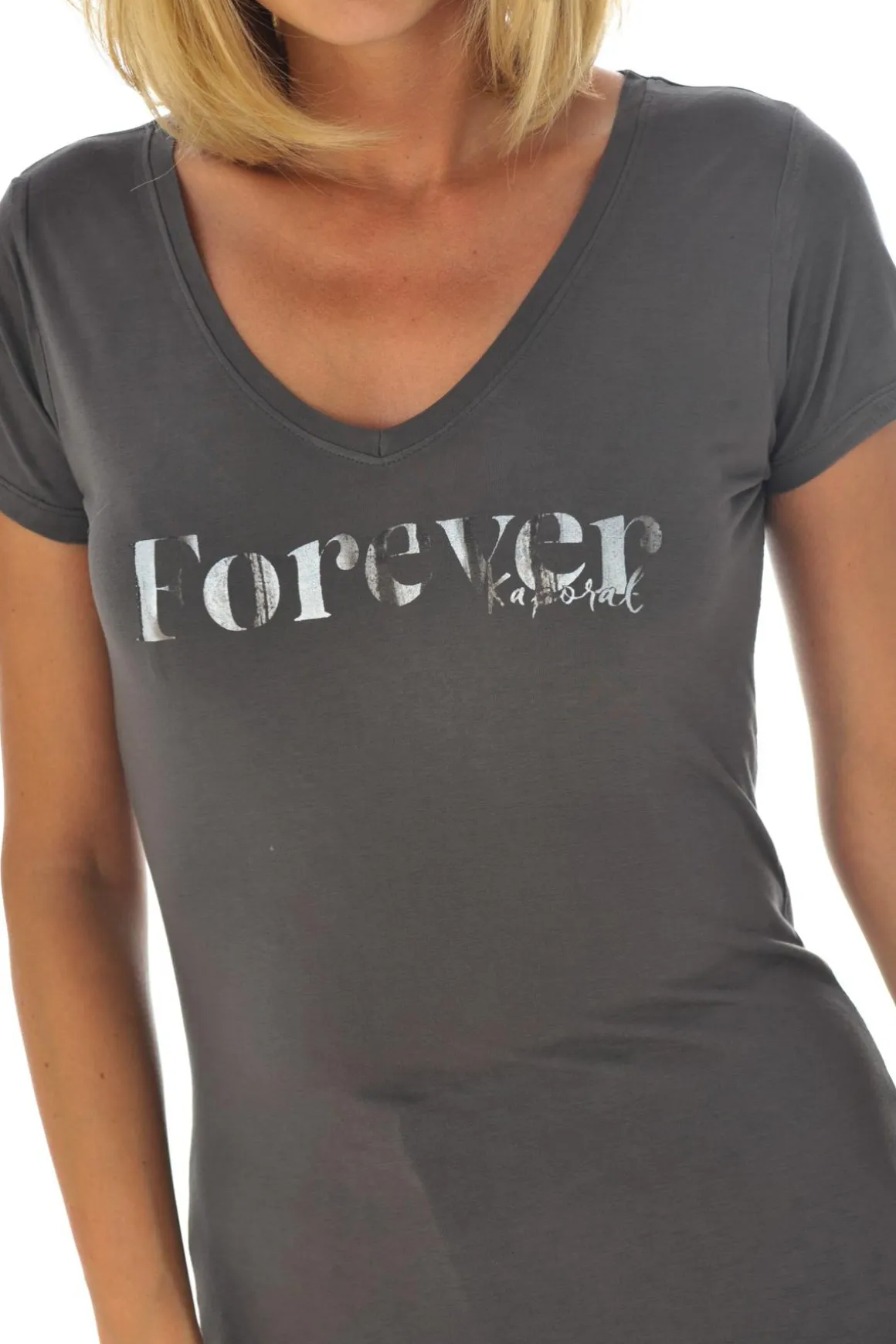 Tee Shirt Femme Kaporal Cox Asphalt H16