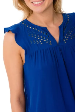 Tee Shirt Femme Kaporal Firm Strong Blue