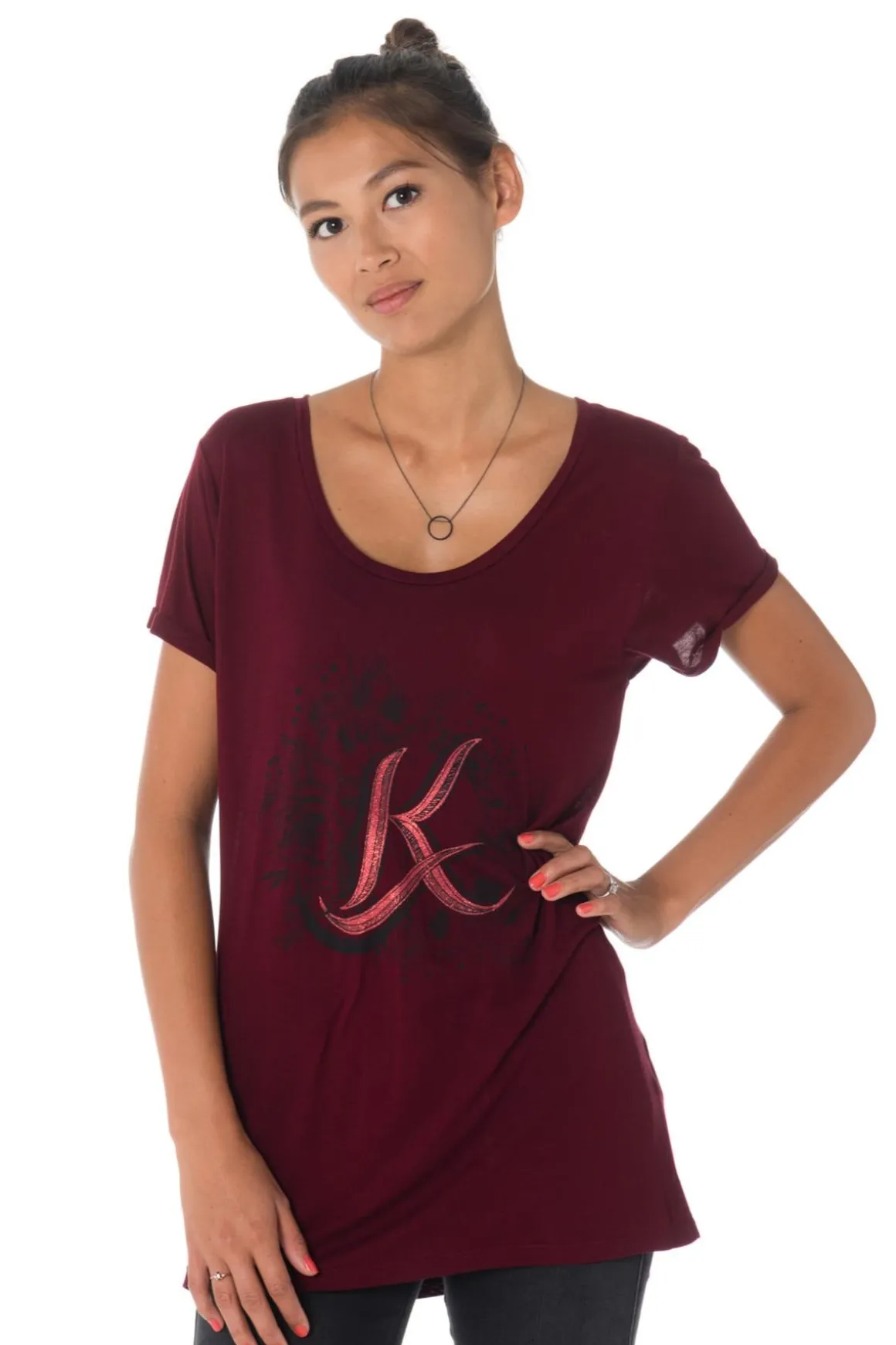 Tee Shirt Femme Kaporal Gravy Raisin