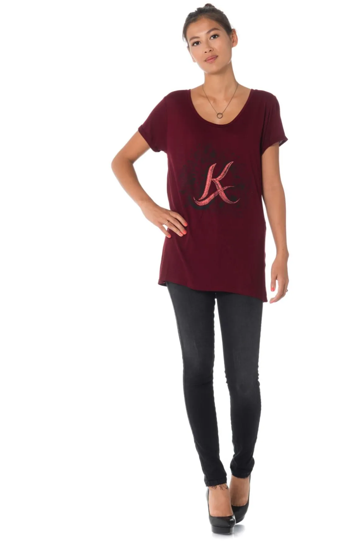 Tee Shirt Femme Kaporal Gravy Raisin