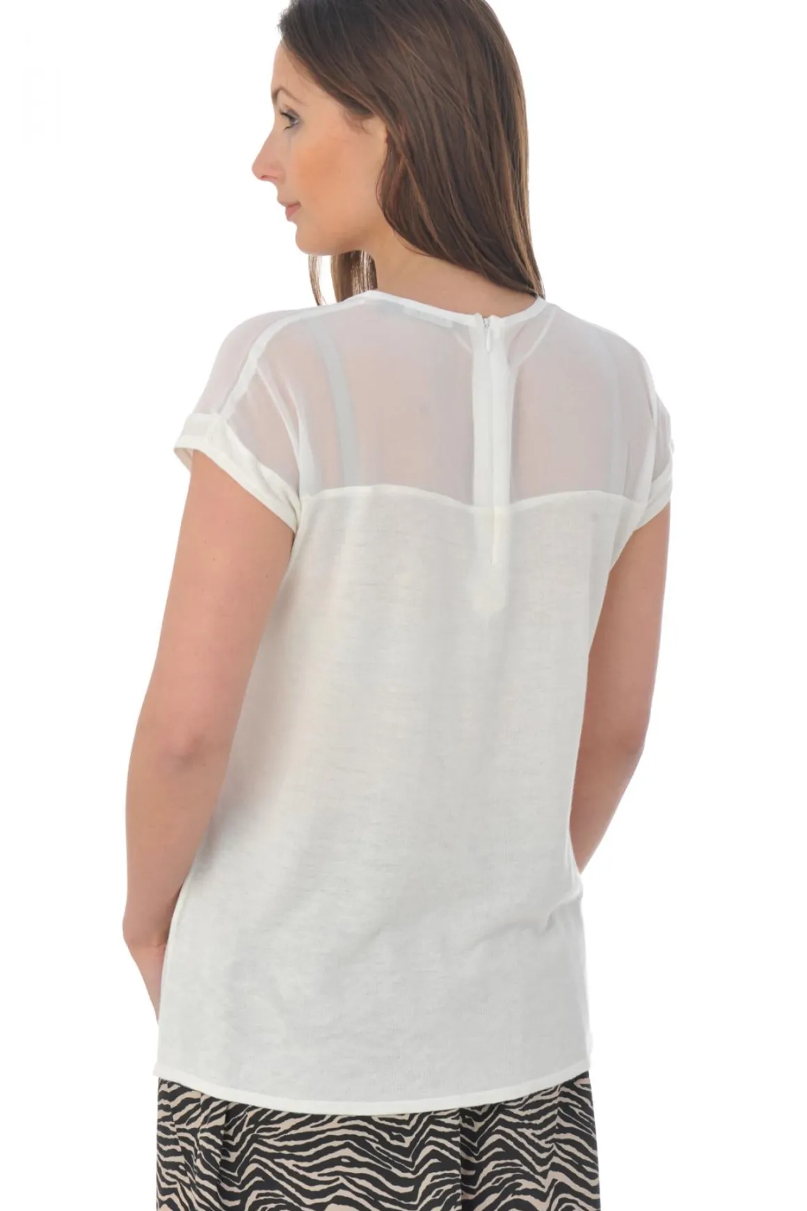 Tee Shirt Femme Kaporal Roy Off White