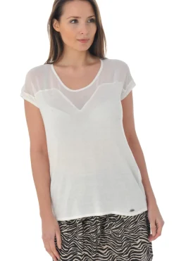 Tee Shirt Femme Kaporal Roy Off White
