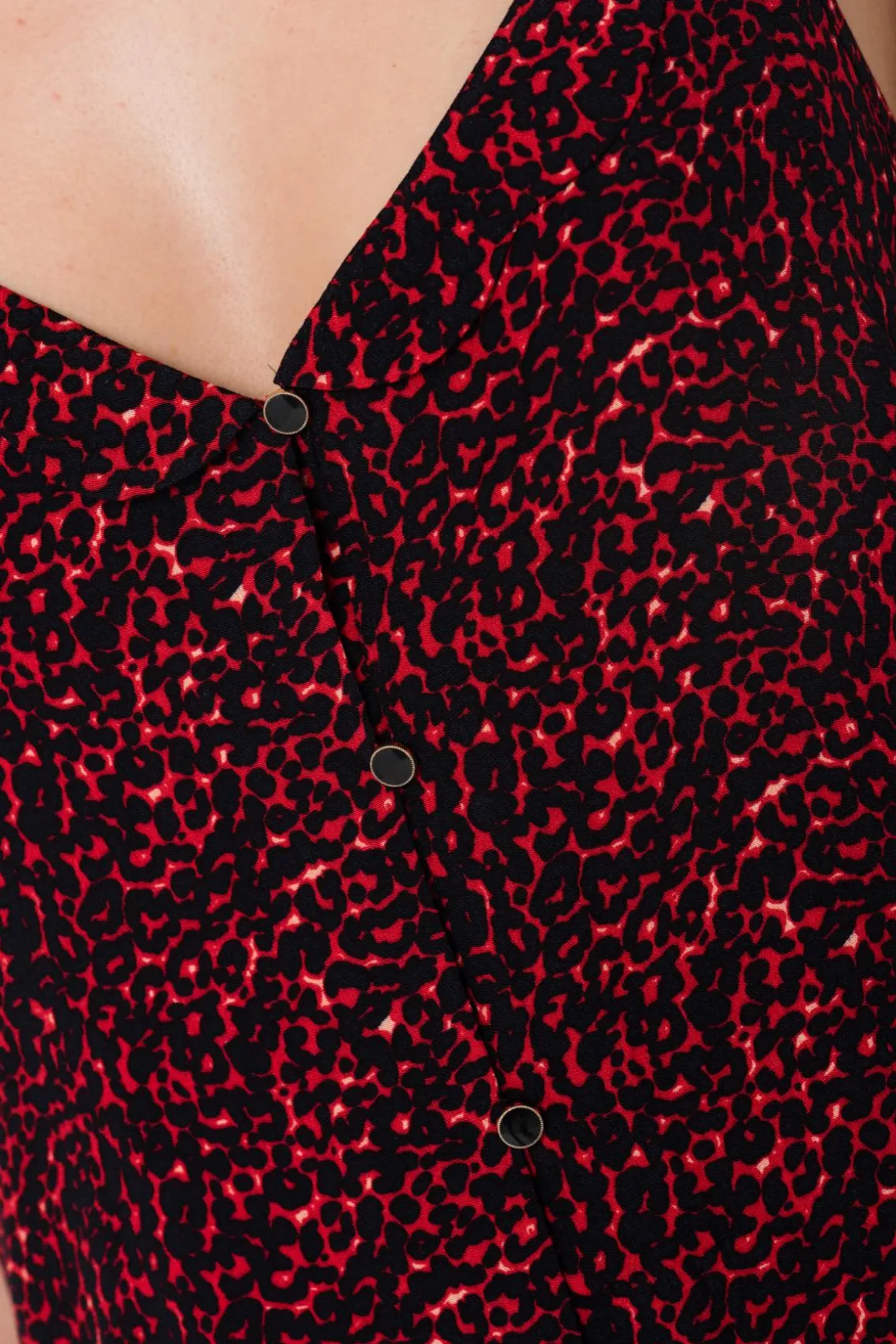 Tee Shirt Femme La Petite Étoile Louane Leopard Rouge
