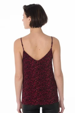 Tee Shirt Femme La Petite Étoile Louane Leopard Rouge