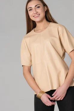Tee Shirt Femme Oakwood Angelina Beige 514