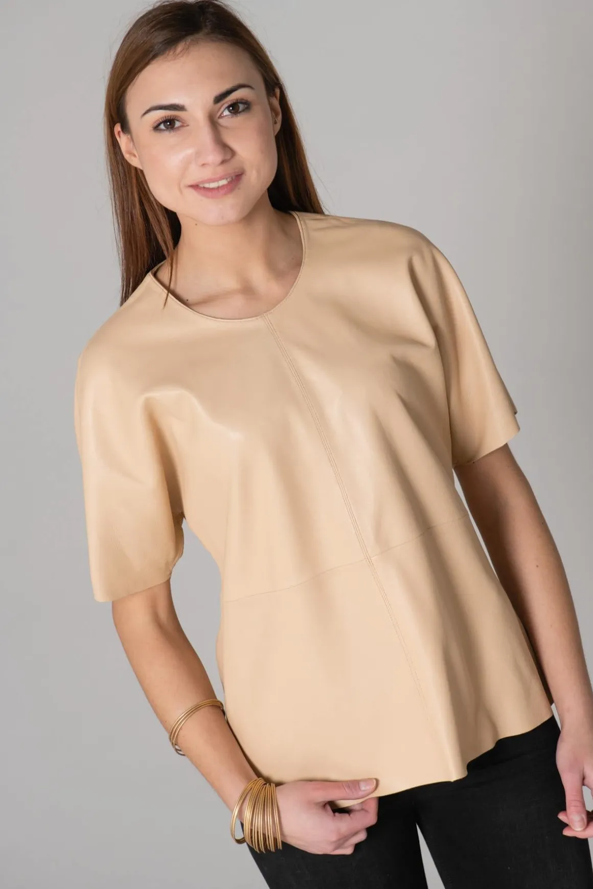 Tee Shirt Femme Oakwood Angelina Beige 514