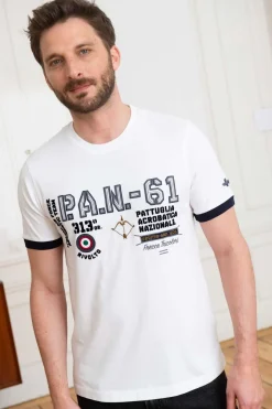 Tee Shirt Homme Aeronautica Militare 231Ts2071J589 73062 Off White