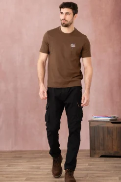 Tee Shirt Homme Aeronautica Militare Ts2062J592 57545 Chocolate