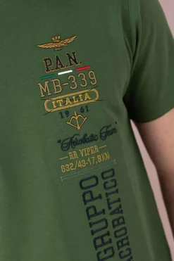 Tee Shirt Homme Aeronautica Militare Ts2226J635 39306 Seaweed Green