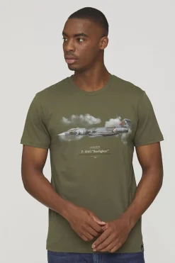 Tee Shirt Homme Aeronautica Militare Ts2254J607 39291 Verde Oscuro